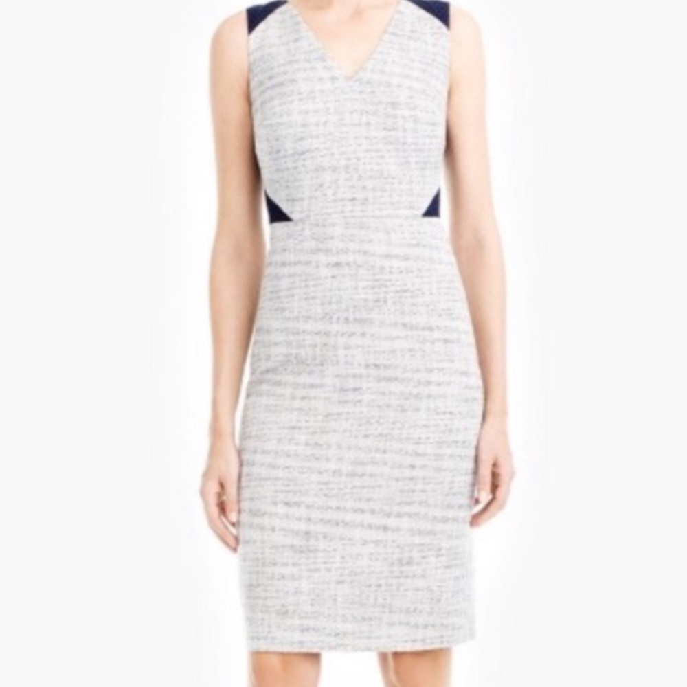 J Crew Navy & white dress